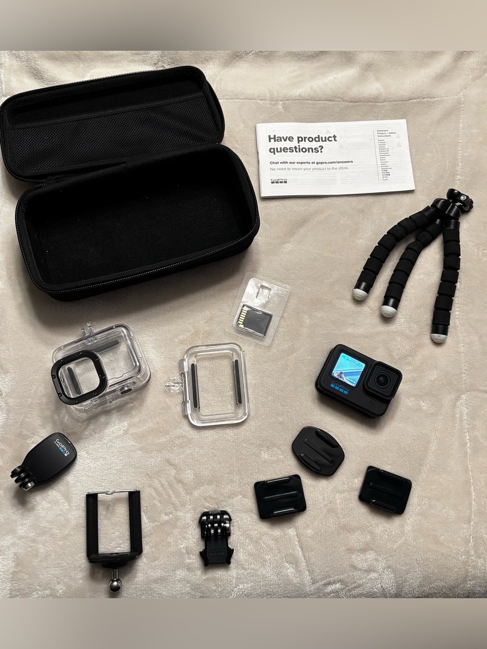 GoPro HERO Black 10 Action Camera Bundle with Clear Housings and Mounts